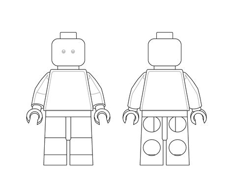 Lego Minifig Template